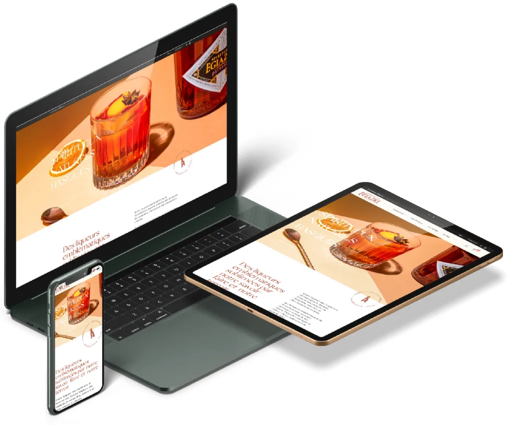 Web design Morocco 38 Portfolio de création de site web présenté sur des écrans multiples