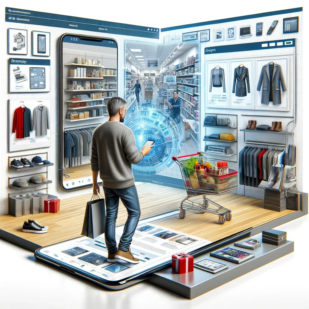 trade marketing un consommateur dans un environnement d'achat