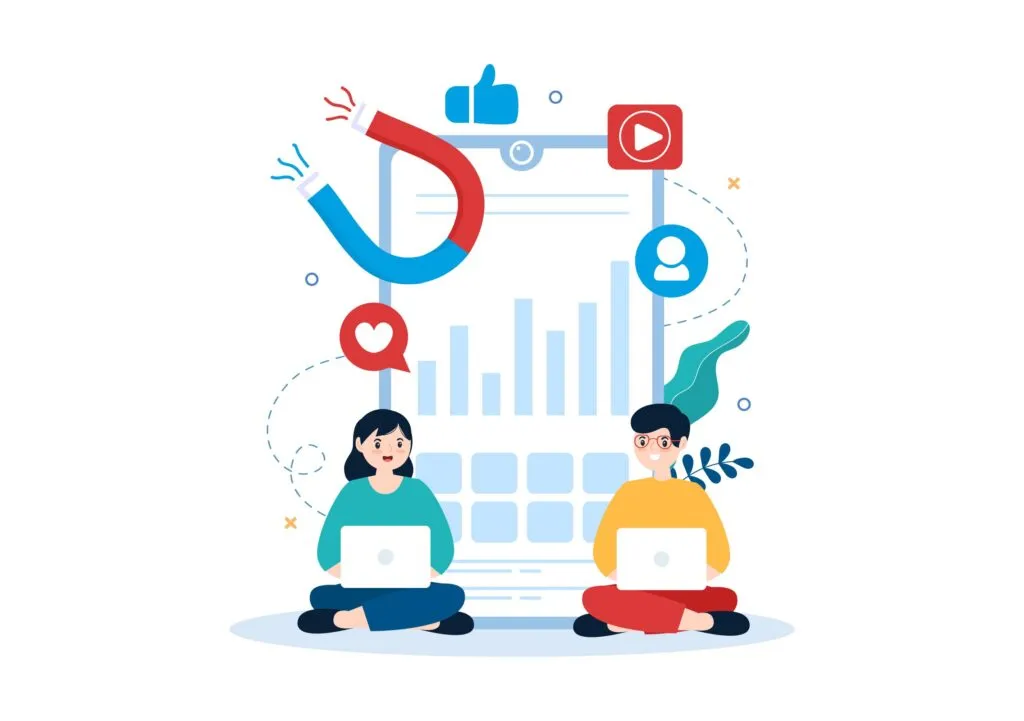 SMO : Social Media Optimization pour une Visibilité Maximale 2 Deux personnes discutant des stratégies SEO et SMO