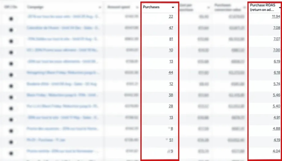 Screenshot d'un de nos client montrant que le ROI est trés bien optimiser , a cause de nos compagnes ultra performante par notre agence de publicité Maroc